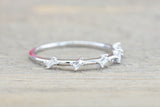 Space Staggered Baguette Diamond Band
