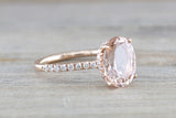 Ondrea Oval Hidden Under Halo Diamond Engagement Ring