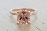 Cushion Cut Hidden Halo 3d Pave Diamonds ASPER1430058