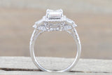 Emerald Cut Moissanite Grandeur Ring M3086