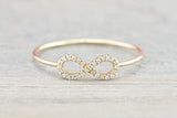 18kt Gold Diamond Infinity Twist Ring ASPBR010022