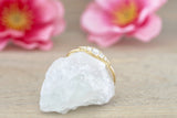 18k Gold Delicate Larger Diamond Band ASPBR010029
